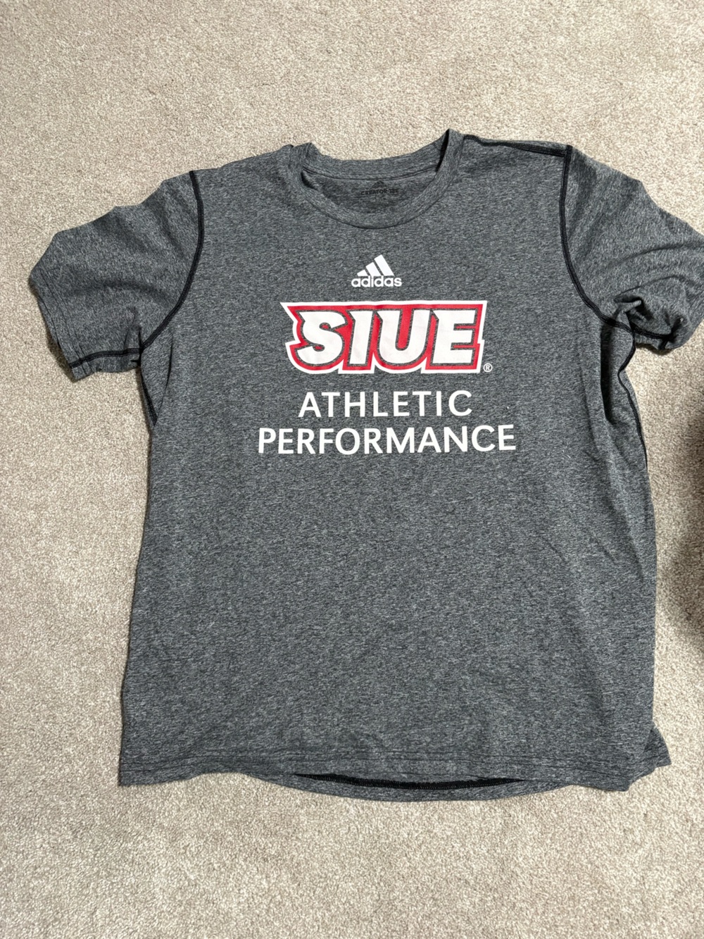 adidas Charcoal Gray SIUE Athletic Performance Short Sleeve Tee